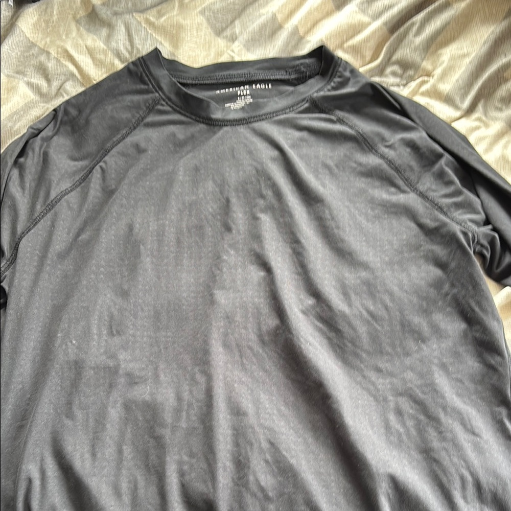 American Eagle Outfitters Men's Black Shirt